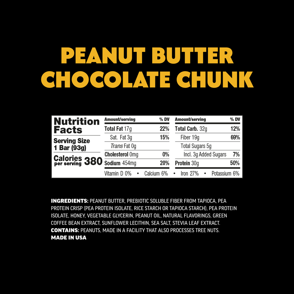 Peanut Butter Chocolate Chunk