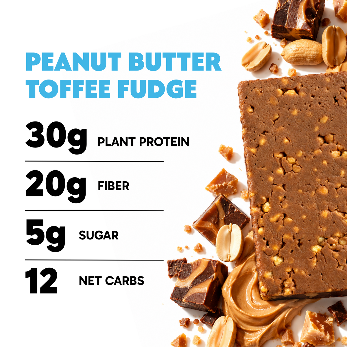Peanut Butter Toffee Fudge