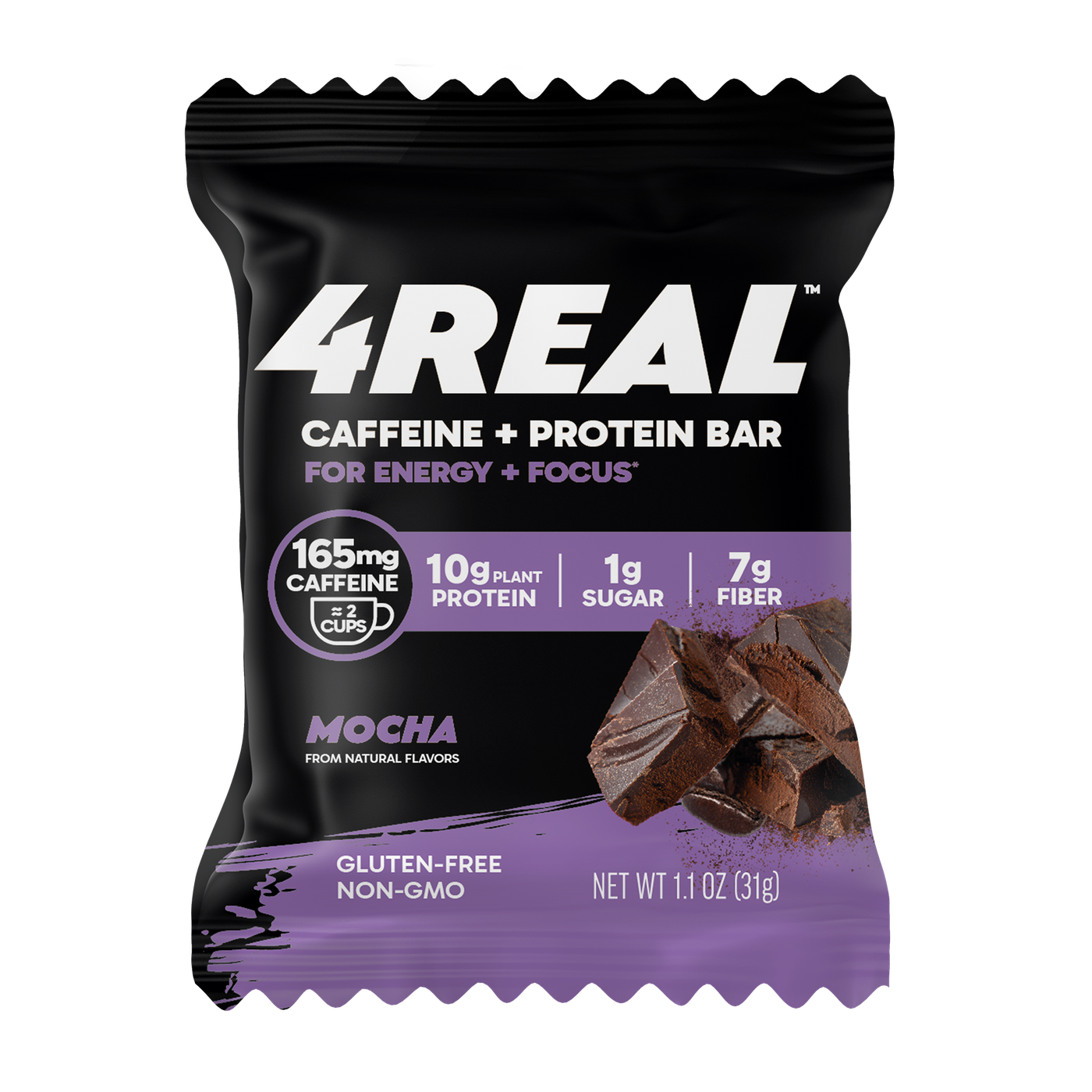 Mocha - 4REAL Caffeine + Protein Bar