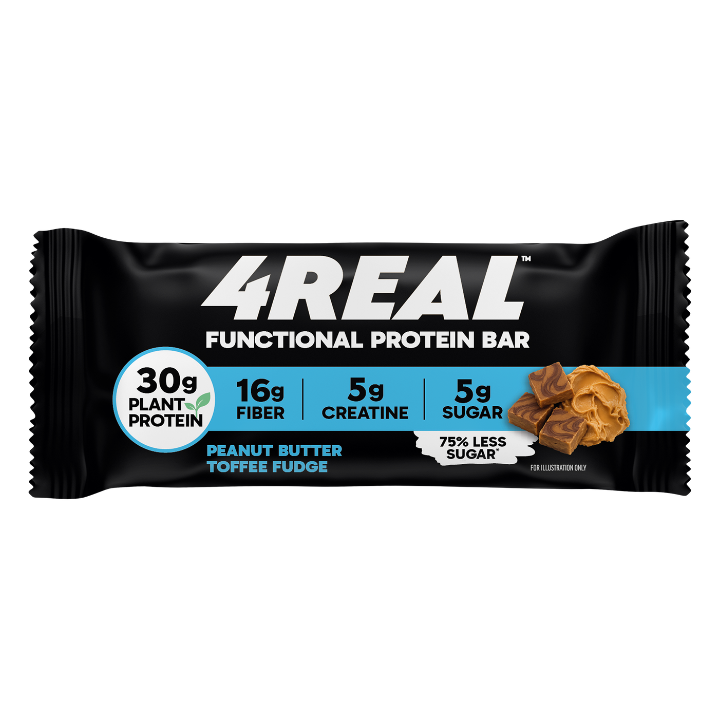 Peanut Butter Toffee Fudge - 4REAL Functional Protein Bar