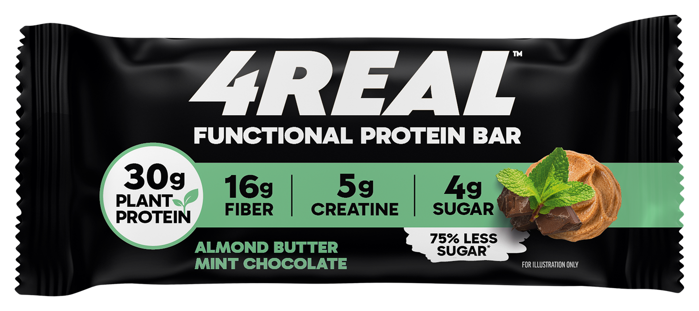 Almond Butter Mint Chocolate - 4REAL Functional Protein Bar