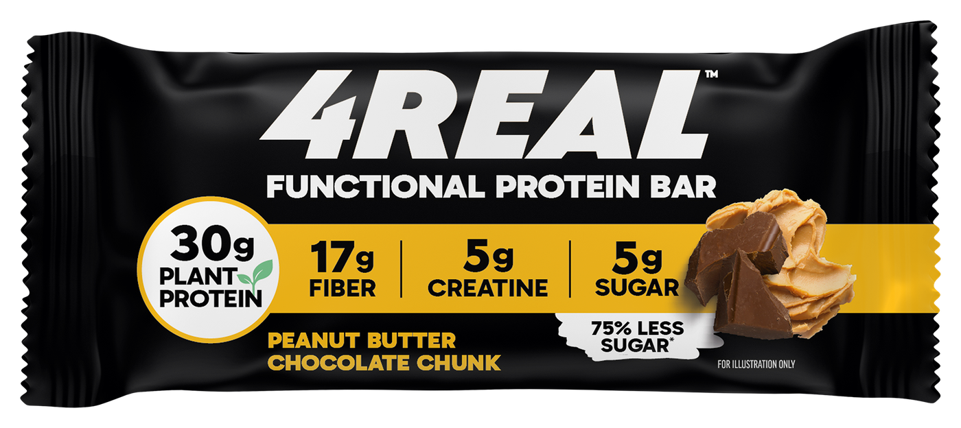 Peanut Butter Chocolate Chunk - 4REAL Functional Protein Bar