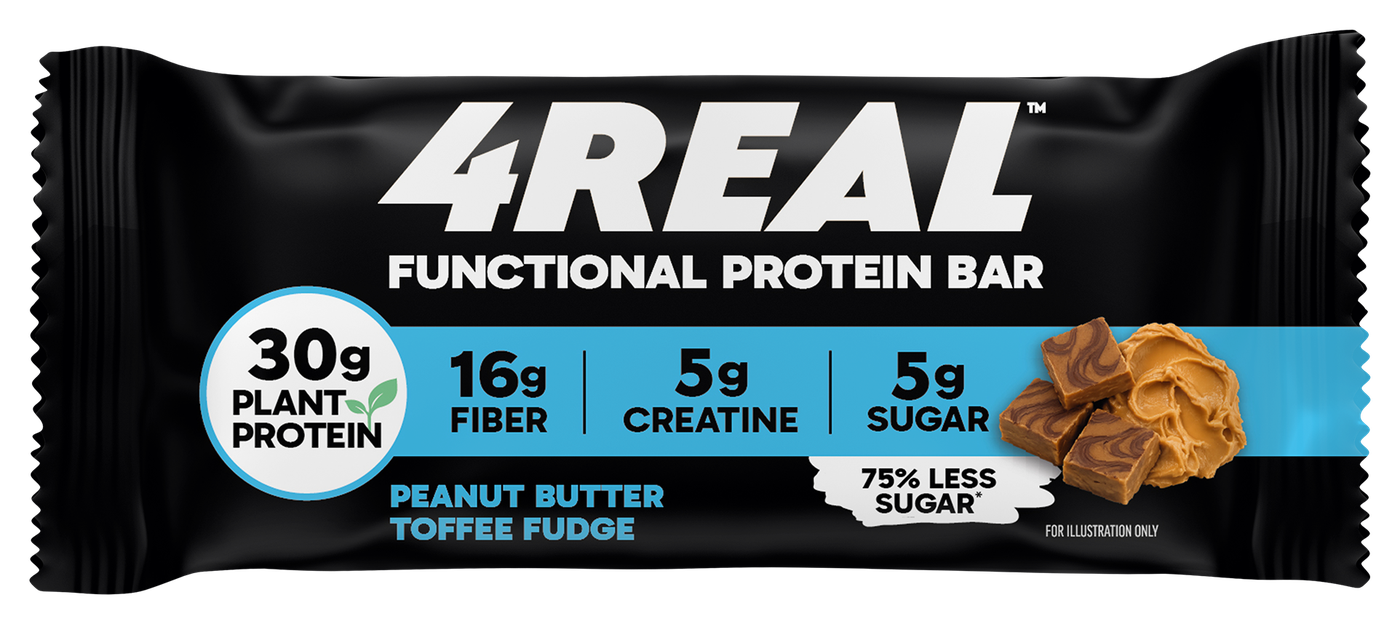Peanut Butter Toffee Fudge - 4REAL Functional Protein Bar